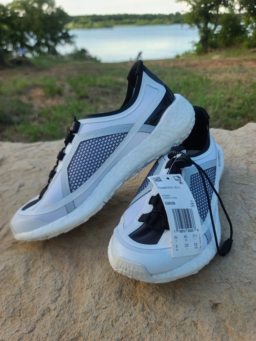 NWT Adidas By Stella McCartney PulseBOOST HD S Running Shoes Womens Size 6 White